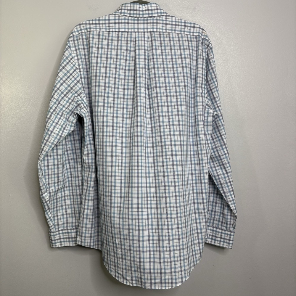 Brooks Brothers Regent Original Polo Men's Size Large Blue Plaid 100% Cotton - Picture 2 of 5